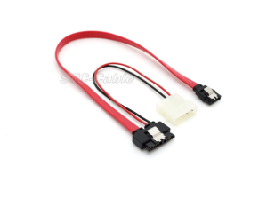 Затварящи SATA 13pin към SATA 7 ПИН с LP4 захранващ кабел