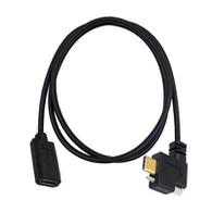 Заключване на USB тип C 90 градуса мъжки към USB тип C